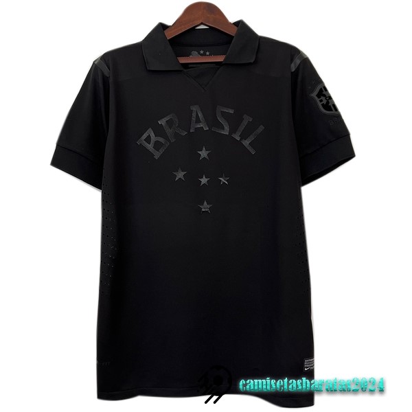 Replicas Camiseta Brasil Retro 2013 2014 Negro