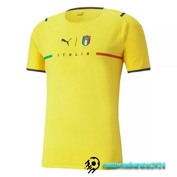 Replicas Camiseta Portero Italia 2021 Amarillo