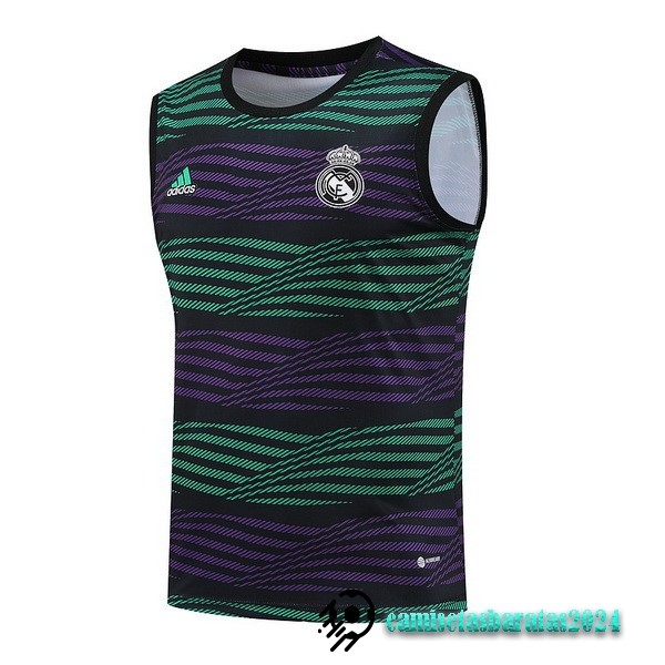 Replicas Camiseta Sin Mangas Real Madrid 2023 2024 Purpura I Verde