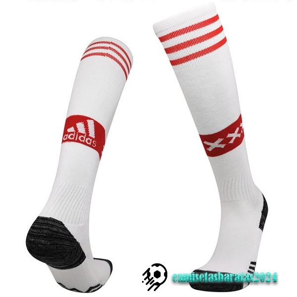 Replicas Casa Calcetines Ajax 2022 2023 Blanco