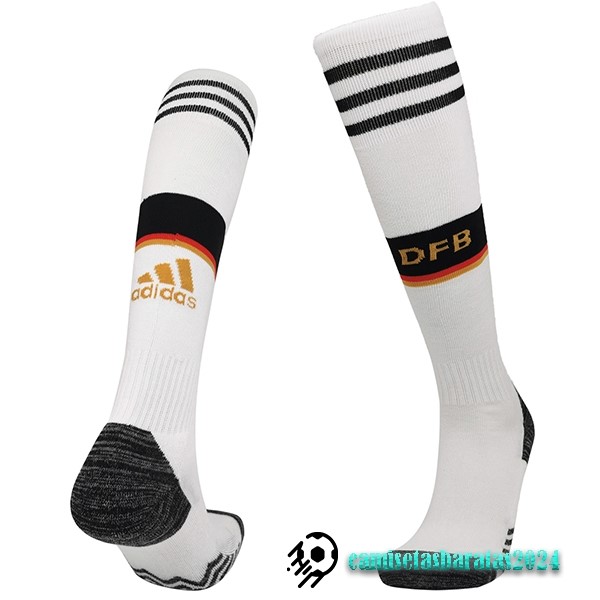 Replicas Casa Calcetines Alemania 2022 Blanco