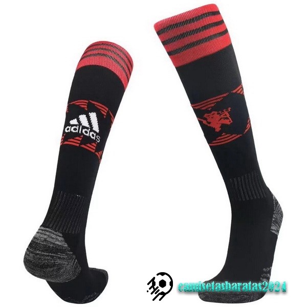 Replicas Casa Calcetines Manchester United 2022 2023 Negro