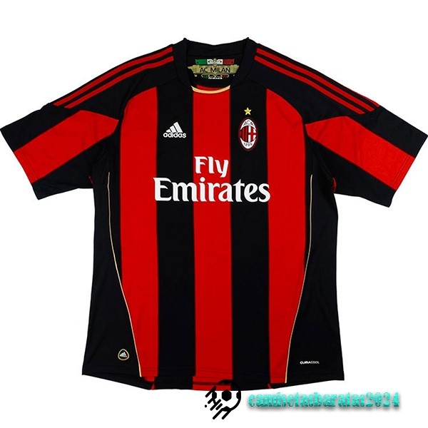 Replicas Casa Camiseta AC Milan Retro 2010 2011 Rojo