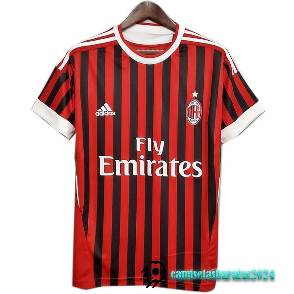 Replicas Casa Camiseta AC Milan Retro 2011 2012 Rojo