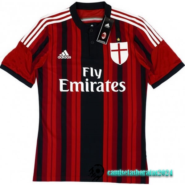 Replicas Casa Camiseta AC Milan Retro 2014 2015 Rojo