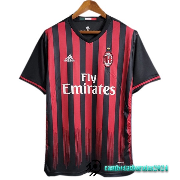 Replicas Casa Camiseta AC Milan Retro 2016 2017 Rojo