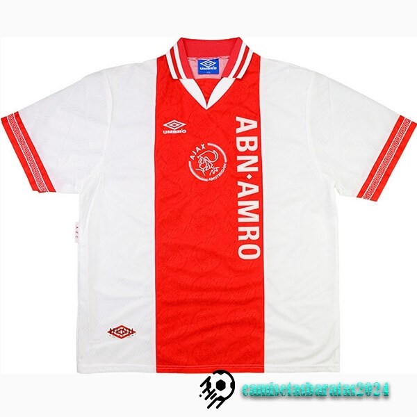 Replicas Casa Camiseta Ajax Retro 1994 1995 Rojo Blanco