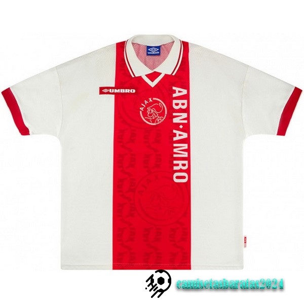 Replicas Casa Camiseta Ajax Retro 1998 1999 Rojo Blanco