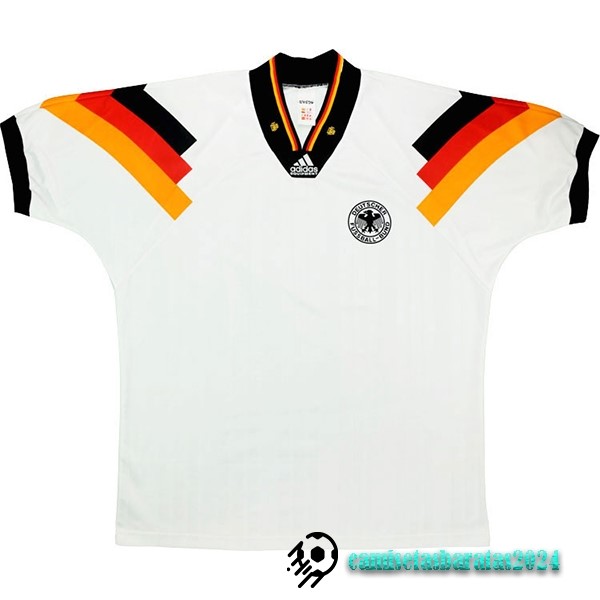 Replicas Casa Camiseta Alemania Retro 1992 1994 Blanco