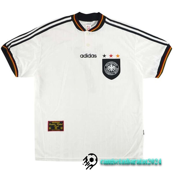 Replicas Casa Camiseta Alemania Retro 1996 Blanco