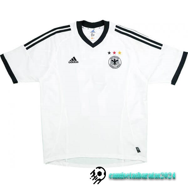 Replicas Casa Camiseta Alemania Retro 2002 Blanco