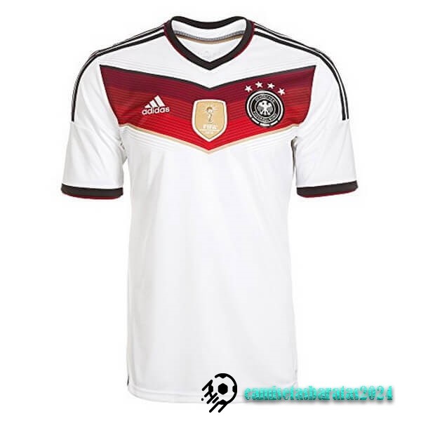 Replicas Casa Camiseta Alemania Retro World Cup 2014 Blanco