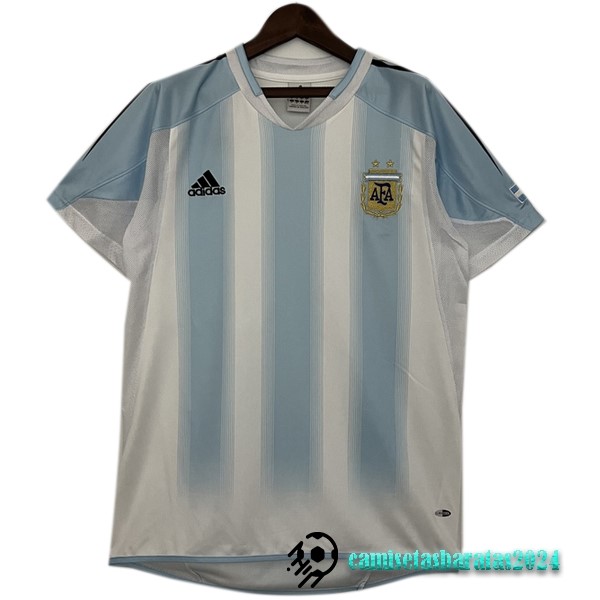 Replicas Casa Camiseta Argentina Retro 2004 2005 Azul