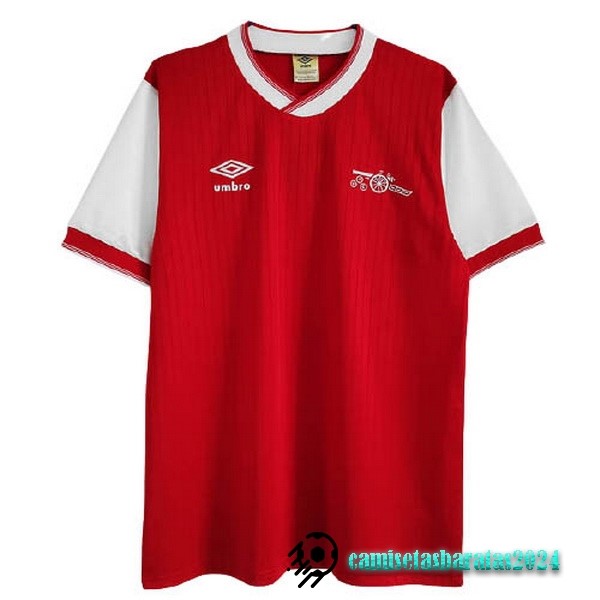 Replicas Casa Camiseta Arsenal Retro 1983 1984 Rojo