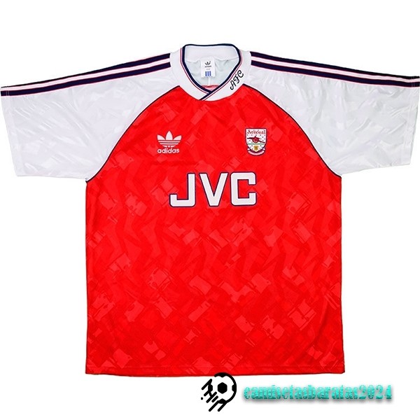 Replicas Casa Camiseta Arsenal Retro 1990 1992 Rojo