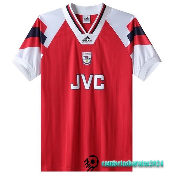 Replicas Casa Camiseta Arsenal Retro 1993 1994 Rojo