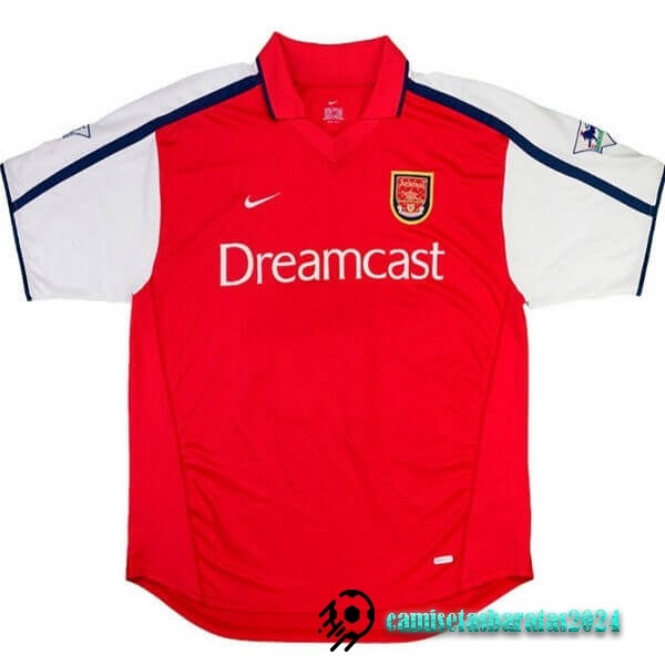 Replicas Casa Camiseta Arsenal Retro 2000 Rojo