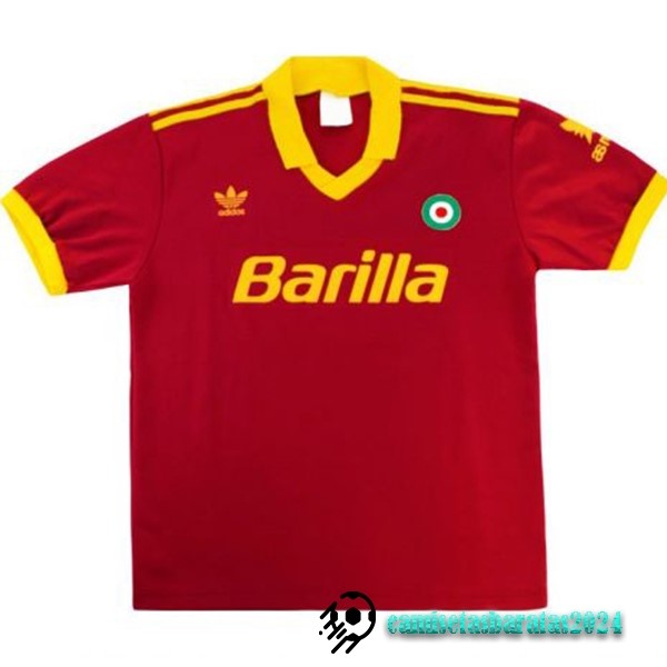 Replicas Casa Camiseta As Roma Retro 1991 1992 Rojo