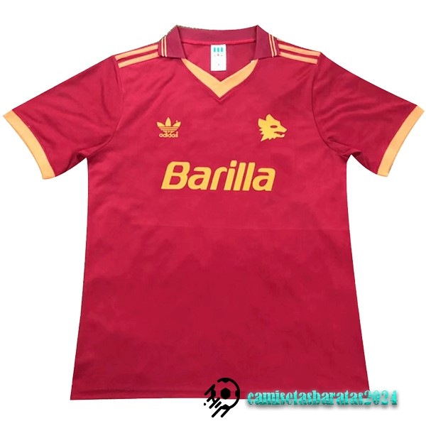 Replicas Casa Camiseta As Roma Retro 1992 1994 Rojo