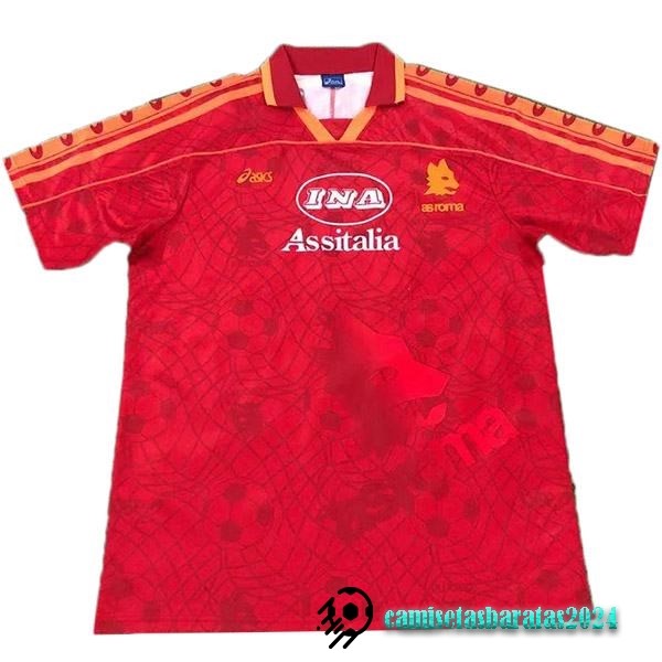Replicas Casa Camiseta As Roma Retro 1995 1996 Rojo