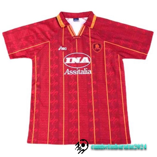 Replicas Casa Camiseta As Roma Retro 1996 1997 Rojo