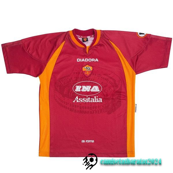 Replicas Casa Camiseta As Roma Retro 1997 1998 Rojo