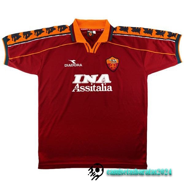 Replicas Casa Camiseta As Roma Retro 1998 1999 Rojo