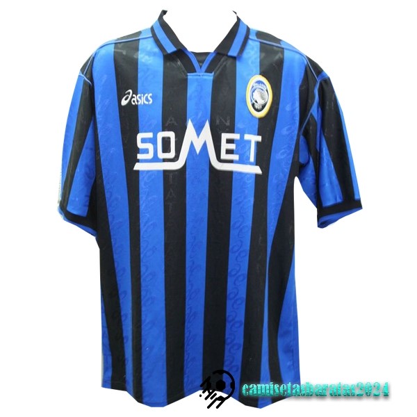 Replicas Casa Camiseta Atalanta Retro 1996 1997 Azul