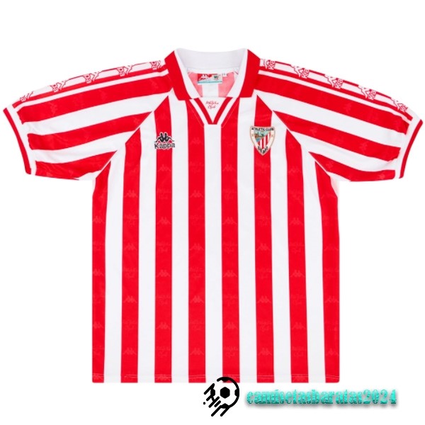 Replicas Casa Camiseta Athletic Bilbao Retro 1995 1997 Rojo