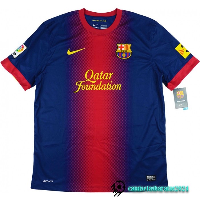 Replicas Casa Camiseta Barcelona Retro 2012 2013 Azul Rojo