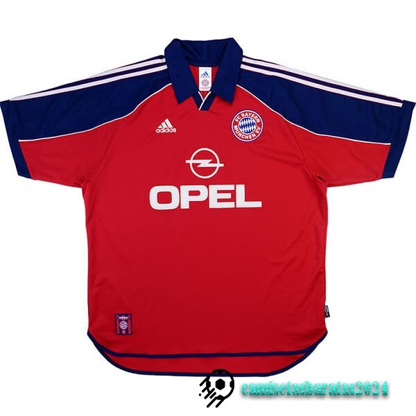 Replicas Casa Camiseta Bayern Múnich Retro 1999 2001 Rojo