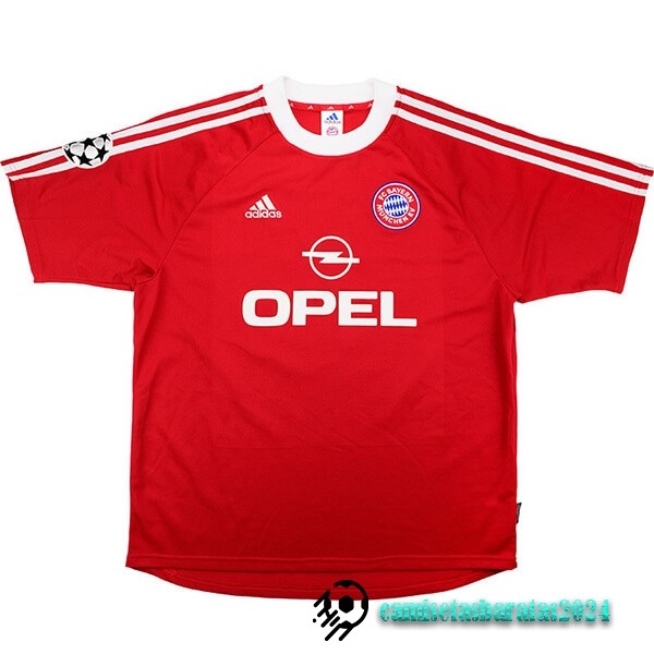 Replicas Casa Camiseta Bayern Múnich Retro 2001 2002 Rojo