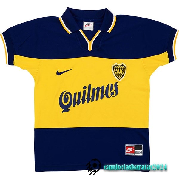 Replicas Casa Camiseta Boca Juniors Retro 1999 Azul Amarillo