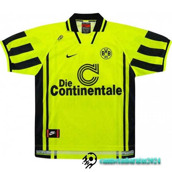 Replicas Casa Camiseta Borussia Dortmund Retro 1996 1997 Amarillo