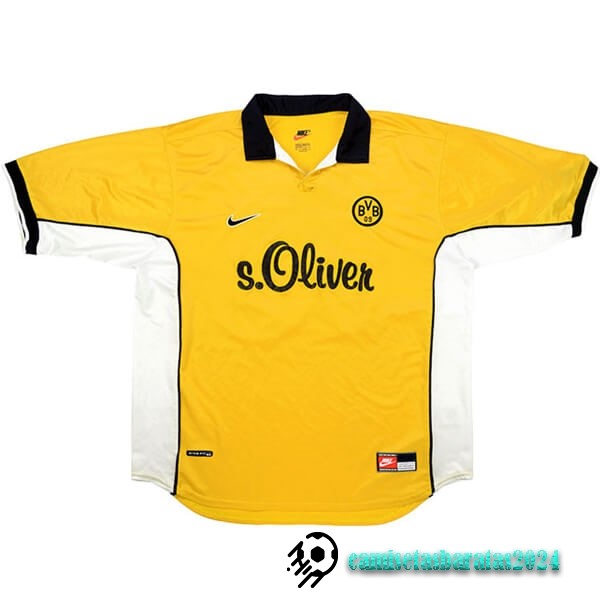 Replicas Casa Camiseta Borussia Dortmund Retro 1998 Amarillo