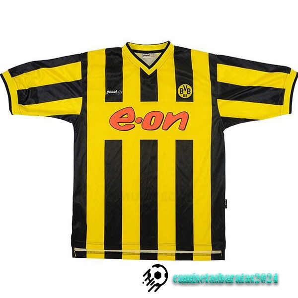 Replicas Casa Camiseta Borussia Dortmund Retro 2000 Amarillo