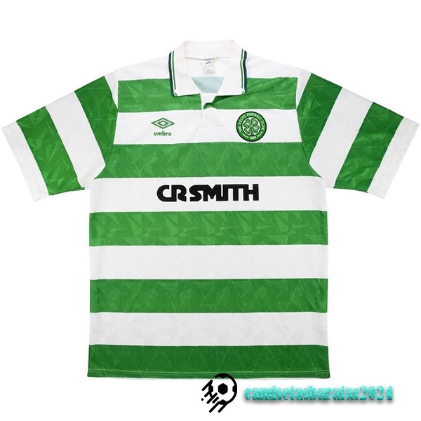 Replicas Casa Camiseta Celtic Retro 1989 1991 Verde