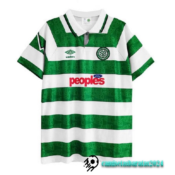 Replicas Casa Camiseta Celtic Retro 1991 1992 Verde