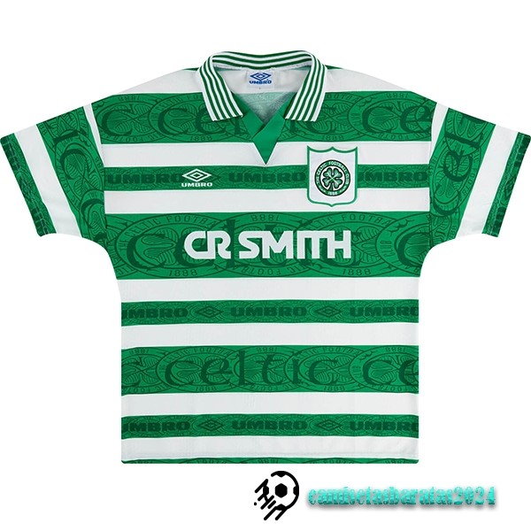 Replicas Casa Camiseta Celtic Retro 1995 1997 Verde