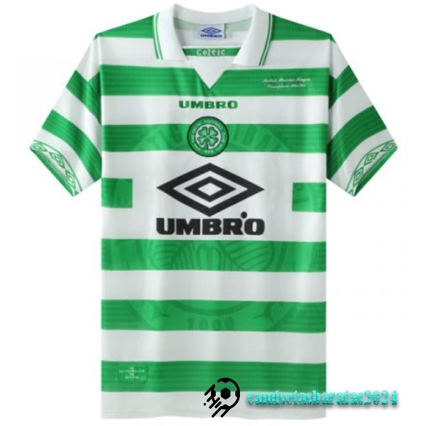 Replicas Casa Camiseta Celtic Retro 1998 Verde