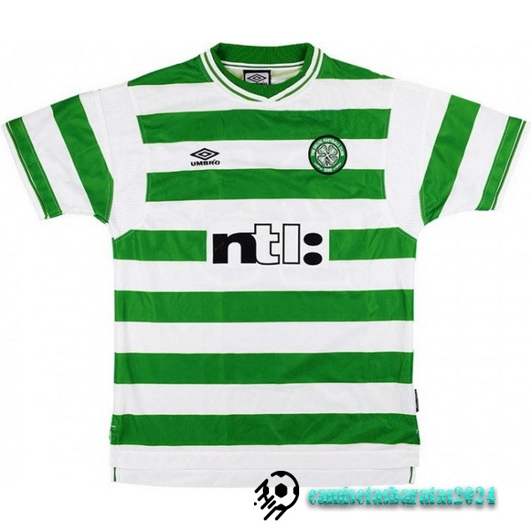 Replicas Casa Camiseta Celtic Retro 1999 2001 Verde