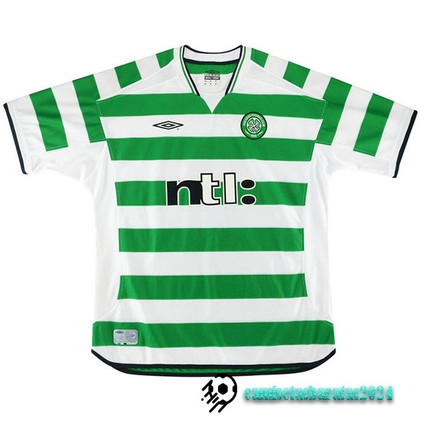 Replicas Casa Camiseta Celtic Retro 2001 2003 Verde