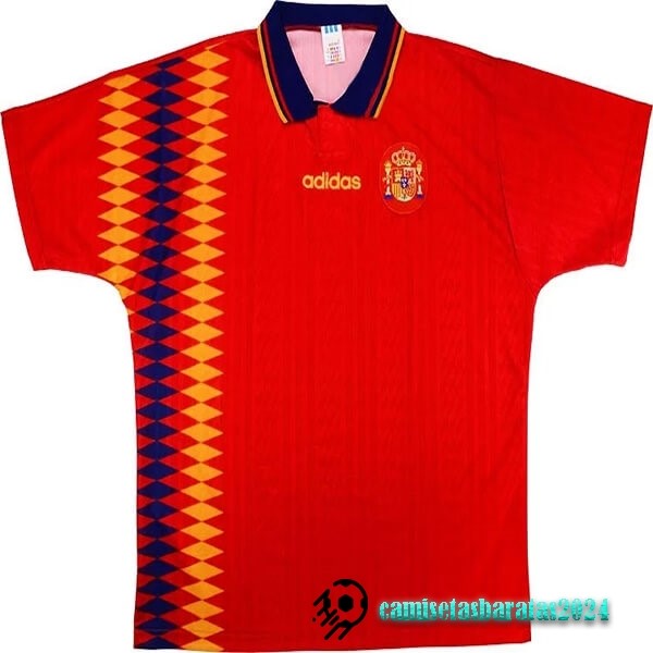 Replicas Casa Camiseta España Retro 1994 Rojo