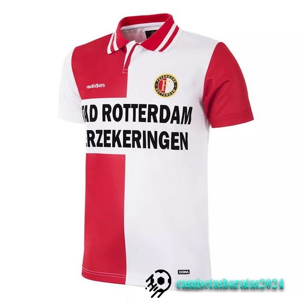 Replicas Casa Camiseta Feyenoord Rotterdam Retro 1995 Rojo Blanco