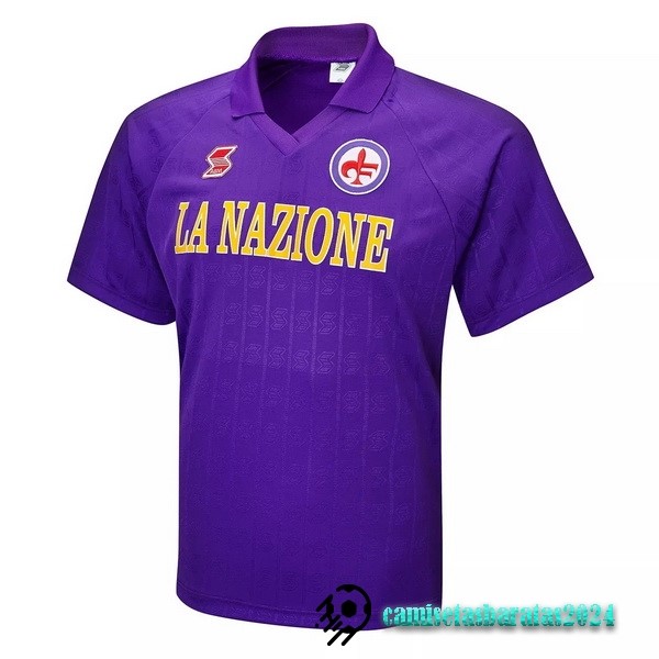 Replicas Casa Camiseta Fiorentina Retro 1989 1991 Purpura