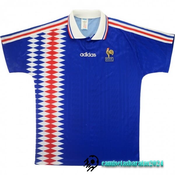 Replicas Casa Camiseta Francia Retro 1994 Azul