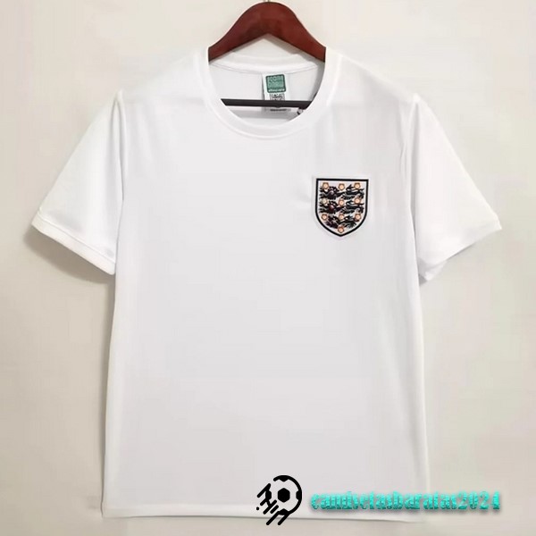 Replicas Casa Camiseta Inglaterra Retro 1966 Blanco