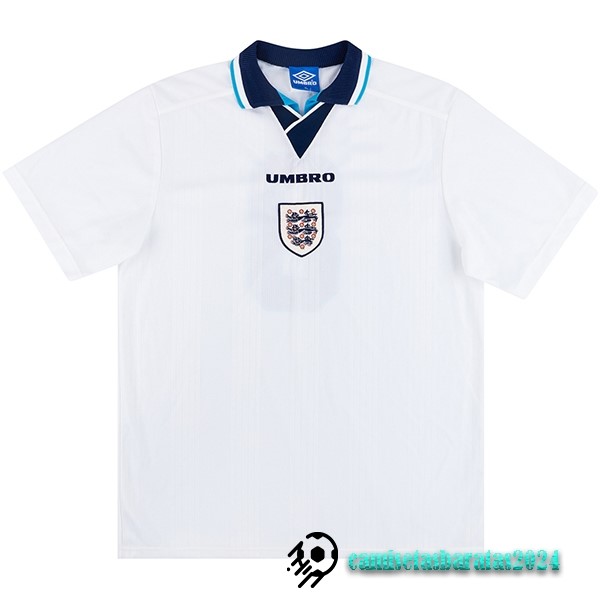 Replicas Casa Camiseta Inglaterra Retro 1996 Blanco