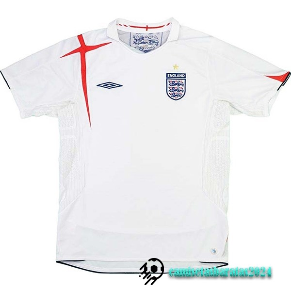 Replicas Casa Camiseta Inglaterra Retro 2006 Blanco