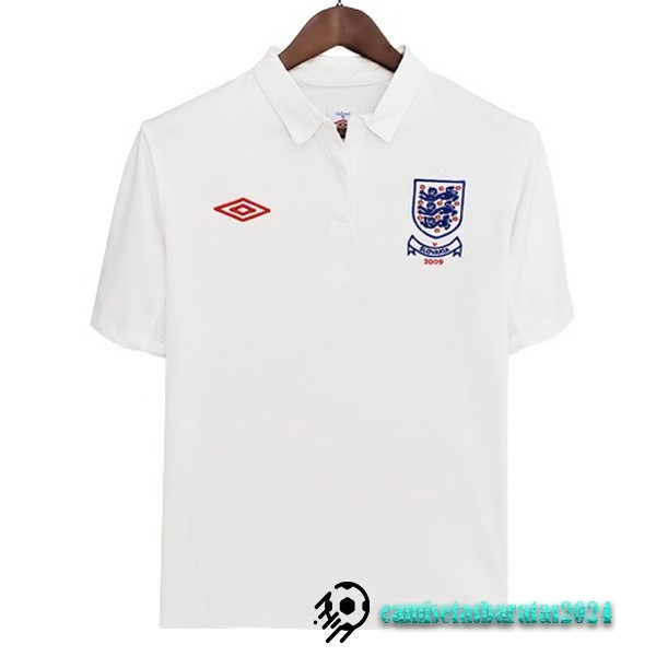 Replicas Casa Camiseta Inglaterra Retro 2010 I Blanco